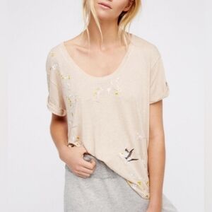 Free People Silk Road Tee Sz XS